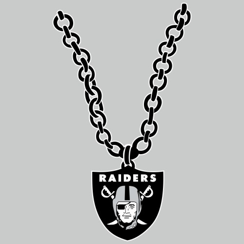 Oakland Raiders Necklace logo vinyl decal